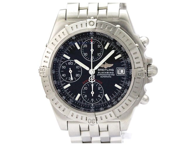 Relógio automático Breitling Chronomat Black Bird em aço