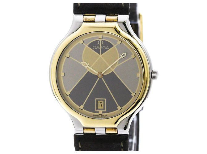 Relógio masculino OMEGA De Ville em aço e ouro K18 com quartzo