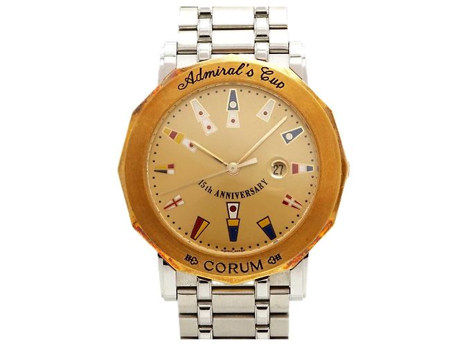 Corum Admiral's Cup Gold Dial Men's Wristwatch