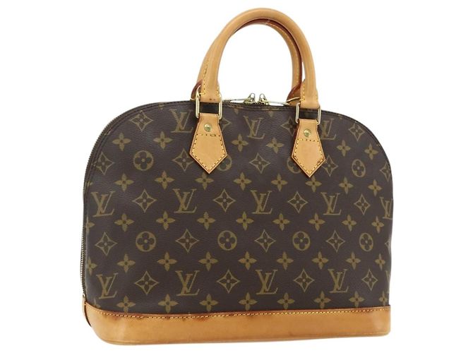 Louis Vuitton Alma Monogram Canvas PM Marrone