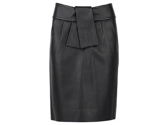 Lederrock Balenciaga Pre-Fall 2012 Schwarz