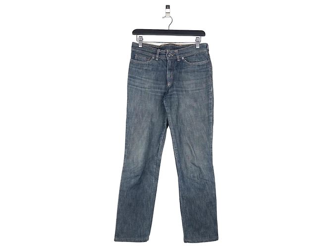 Gucci by Tom Ford SS02 Flared Sanded Bootcut Denim Jeans Blue