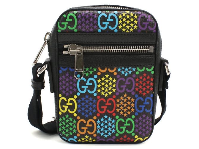 Borsa a Spalla in PVC Nero Gucci