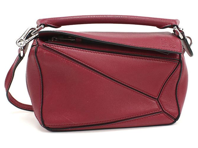 Bolso Puzzle Mini Loewe de hombro Roja