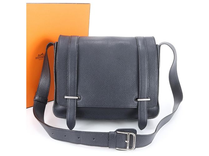 Borsa a Spalla Caporal 27 Hermès Blu navy
