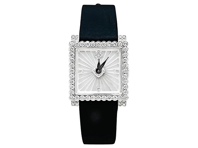 Relógio Buccellati, "Venuschron", ouro branco, diamantes.