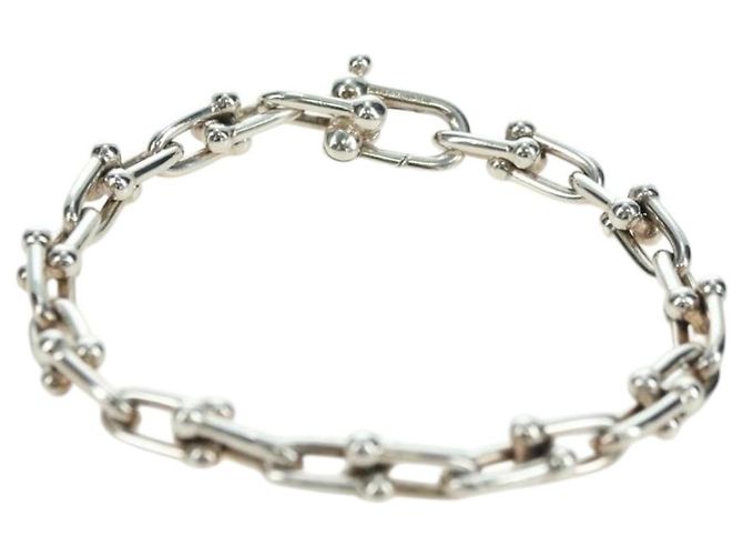 Autre Marque Pulsera de eslabones pequeños de la colección Hardware de TIFFANY&Co. en plata Ag925 Auth am11473SM