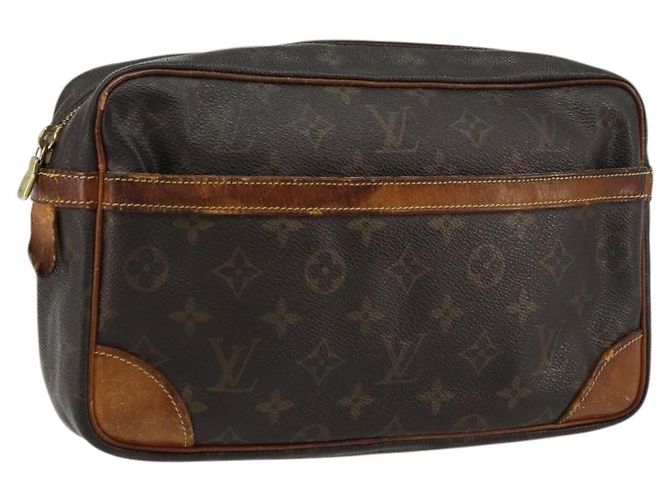LOUIS VUITTON Pochette Compiegne 28 M51845 LV Auth BA12322 Monogramma