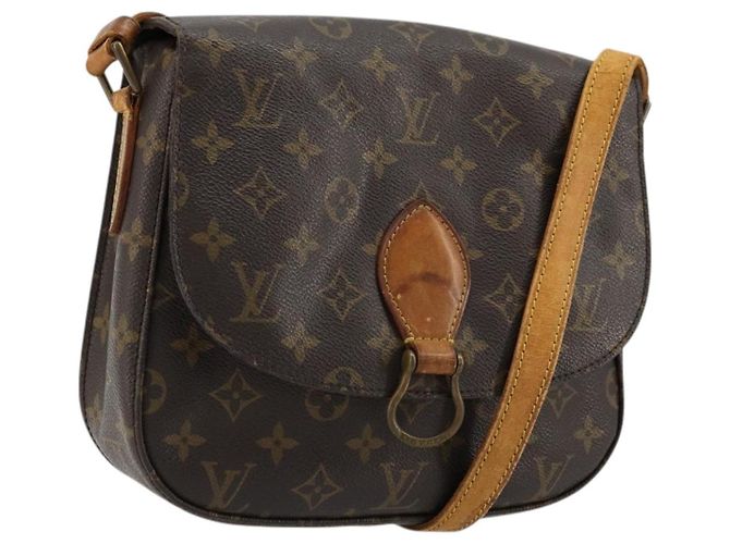 LOUIS VUITTON Monogram Saint Cloud GM Schultertasche M51242 LV Auth BA12247 Monogramm