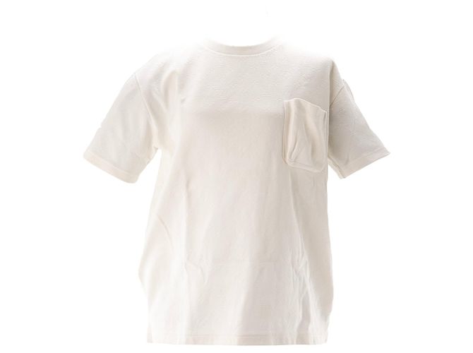 LOUIS VUITTON - Camiseta de manga curta Louis Vuitton em algodão monogramado branco (M)