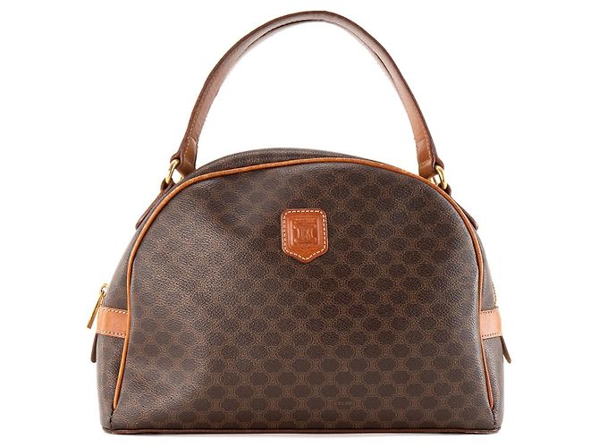 Céline CELINE - Sac à main Celine en toile enduite macadam vintage