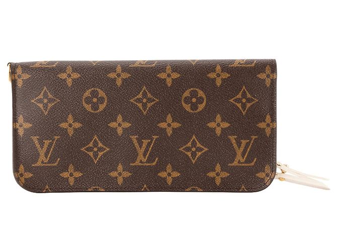 LOUIS VUITTON - Portefeuille Insolite Louis Vuitton en toile enduite monogrammée Marron