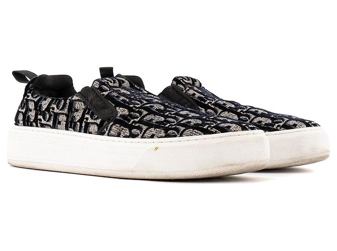 DIOR - Baskets Solar Dior en toile Dior oblique (T39,5)