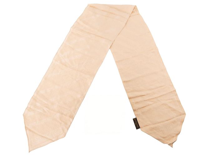 LOUIS VUITTON - Sciarpa Louis Vuitton in seta beige