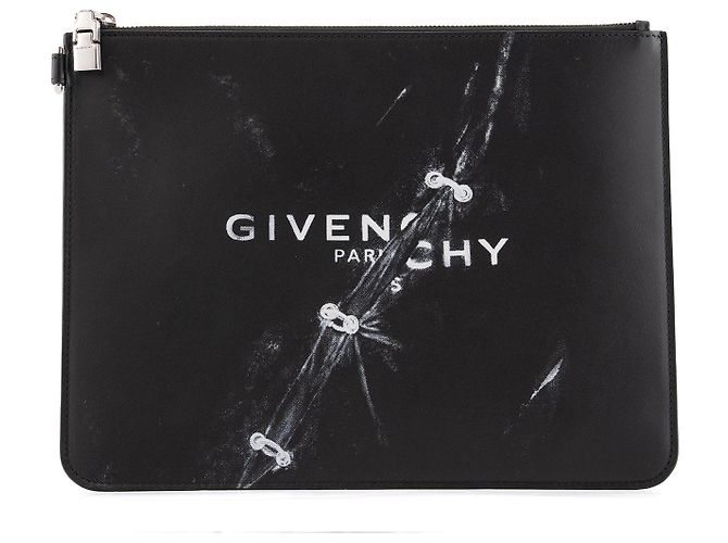 GIVENCHY - Pochette Givenchy in pelle nera Nero