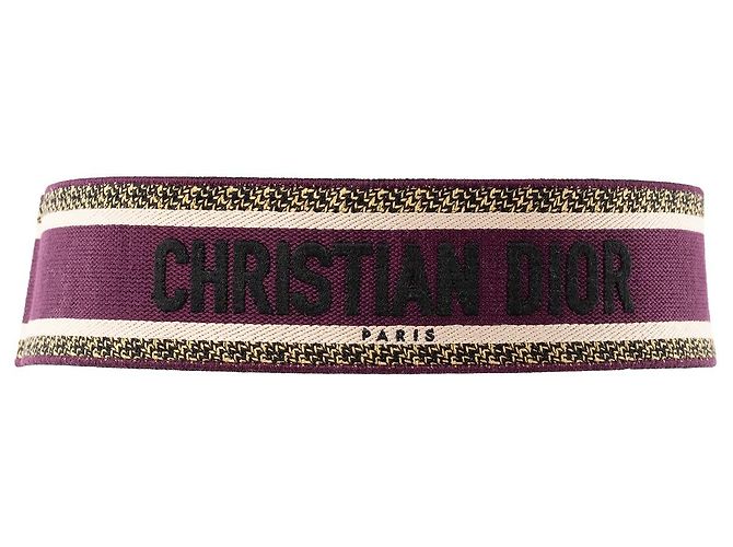 DIOR - Cinto Dior em Lona Roxa (T75) Multicor