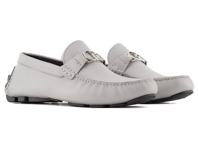 DIOR - Mocassins Odéon Dior em couro cinza (T40)