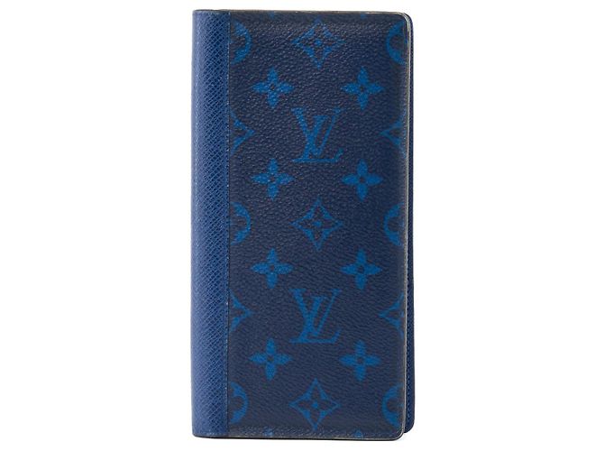 LOUIS VUITTON - Brazza Wallet Louis Vuitton in blue monogram canvas