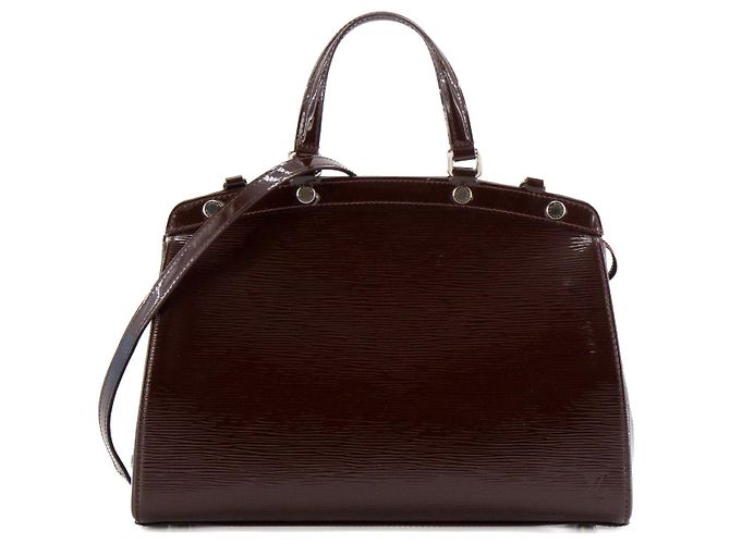 LOUIS VUITTON - Bolso Brea en cuero epi barnizado burdeos