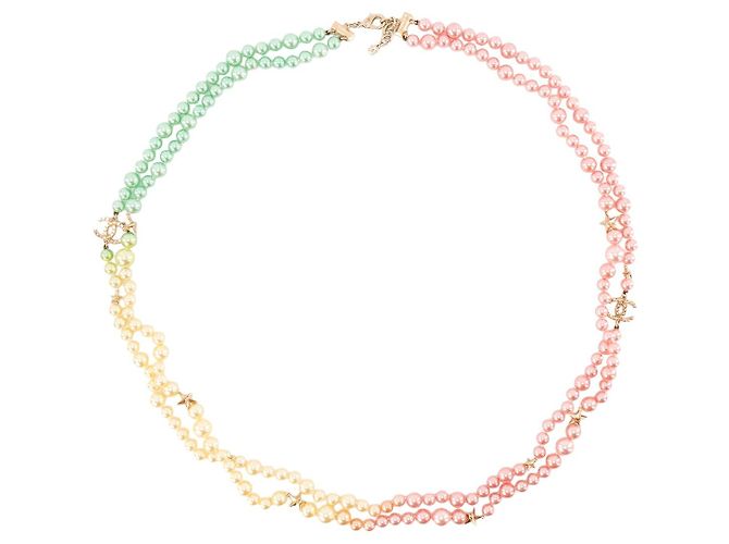 CHANEL - Collana Chanel in perle multicolori Multicolore