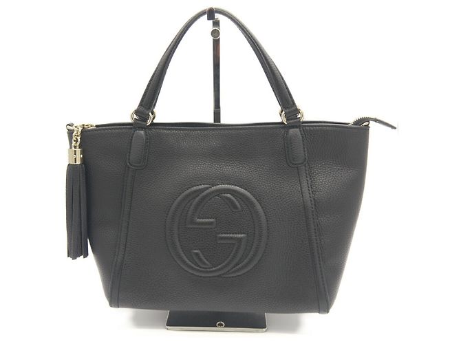 Gucci Soho Leather Handbag Black