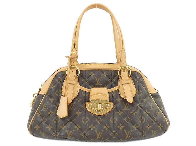 Borsa a mano Bowling Monogram Louis Vuitton Marrone