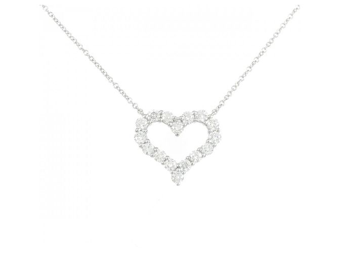 Collana Piccolo Cuore Sentimentale in Platino Tiffany & Co. Argento