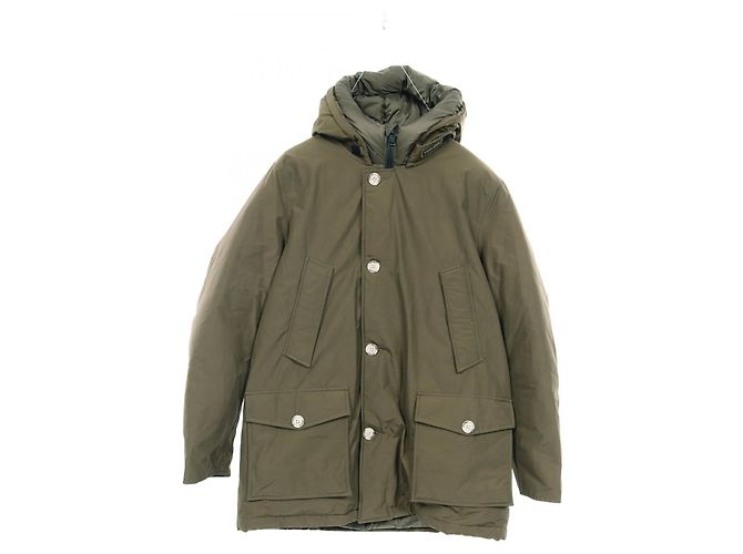 Chaqueta de plumón de algodón WOOLRICH Verde Caqui