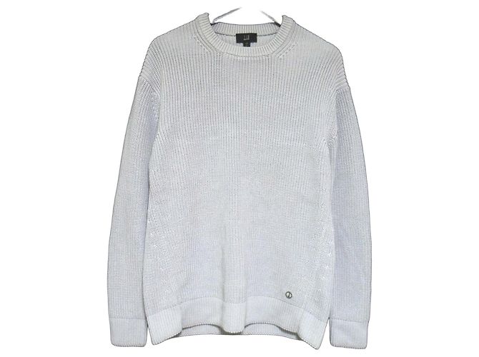 Alfred Dunhill Suéter de punto de algodón Dunhill Castaño