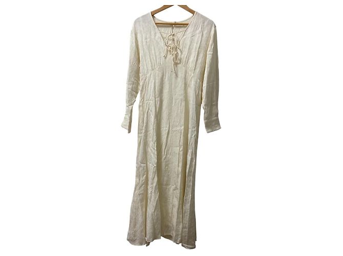 Autre Marque JILL STUART Flowe Jacquard Kleid Roh