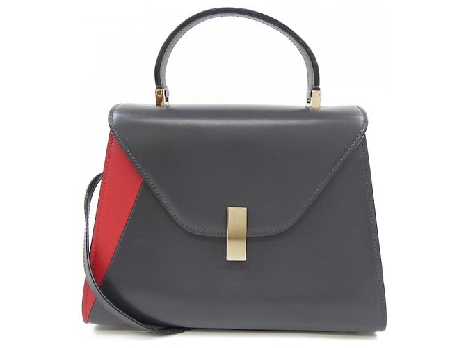 Borsa Valextra ISIDE Medium Grigio 