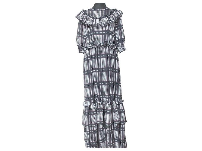 Autre Marque Maxikleid mit Rüschen 5RUE Lila