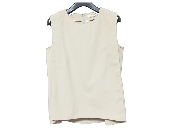 Autre Marque Top sin mangas 2WAY Stretch de calidad Beige