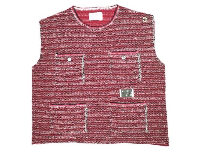 Autre Marque COLETE DE LÃ COM BRILHO OVERSIZE JUVENILE HALL ROLLCALL 23AW Vermelho