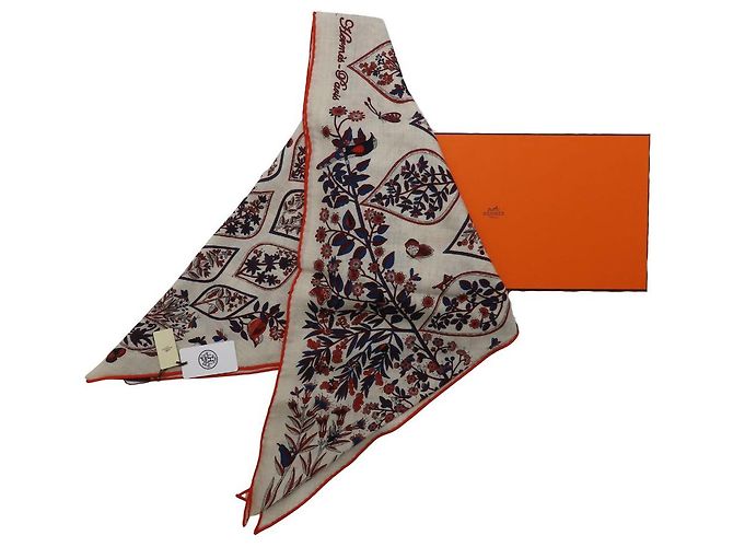 Cachecol grande em caxemira e seda Triangle Geant da Hermès Multicor