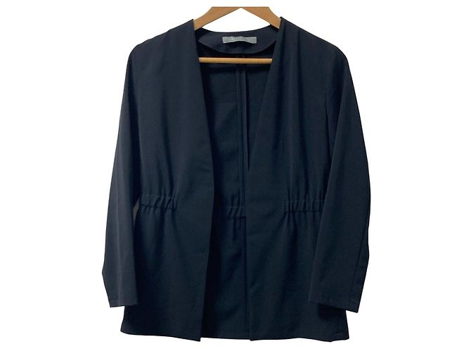 Theory Luxe SYCAMORE TWILL SOL STR Jacket Black