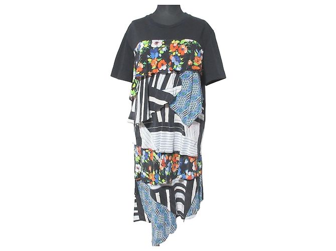 Autre Marque Vestido T-shirt Patchwork MSGM Negro