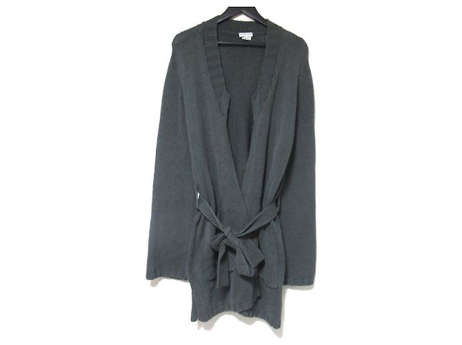 Autre Marque Cardigã de malha Dries Van Noten Marrom Cinza antracite