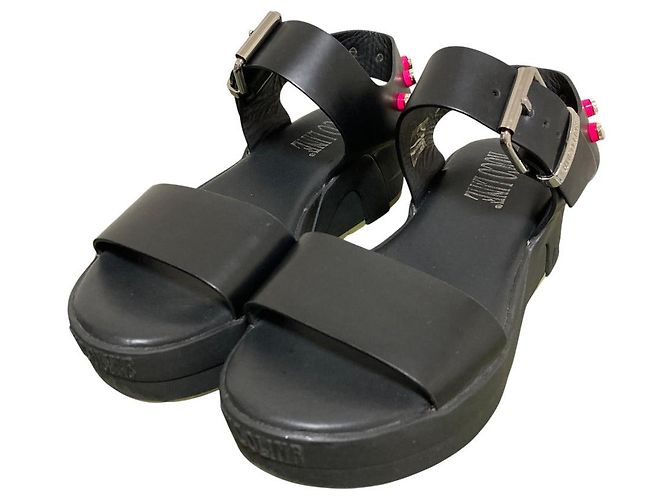 Autre Marque Sandali con piattaforma borchiati Rucoline Nero