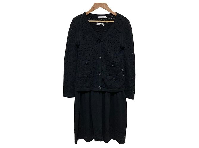 Autre Marque Conjunto 2 em 1 de malha Rene Preto