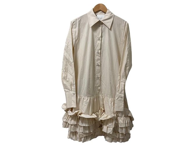 Autre Marque MEIMEIJ Langarmhemd Kleid Beige