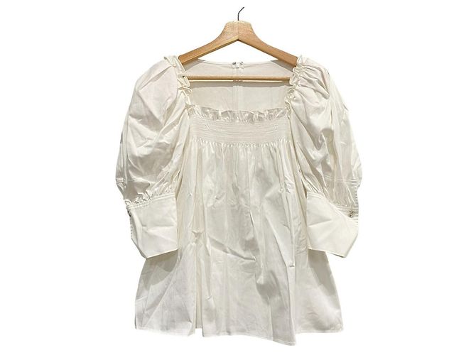 Autre Marque Blusa Tulipa ADEAM Branco