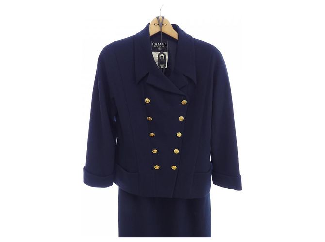 Completo Chanel Blu Blu navy