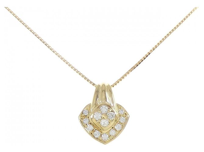 Autre Marque Au750 Diamant-Halskette Golden