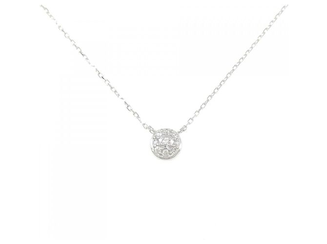 Autre Marque Collar de diamante Au750 Plata