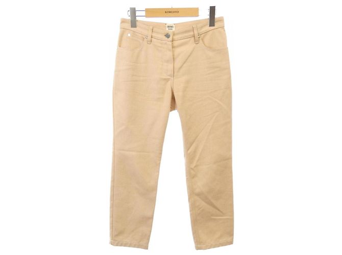 Hermès Pantalones de lana Hermes Beige