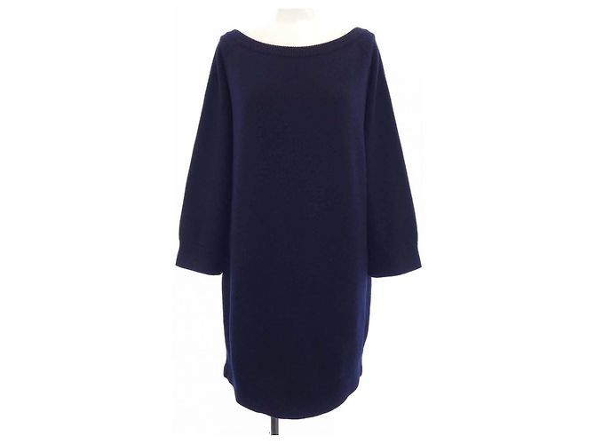 Jersey 100% Cachemira Hermès 36 Azul Azul marino