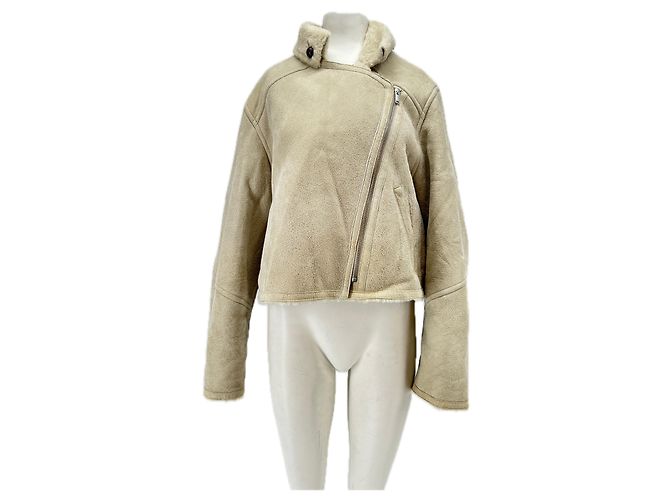 Isabel Marant Etoile Giacca in shearling beige