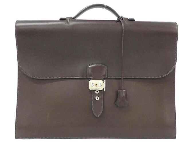 Sac à Dépêches Hermès Marron