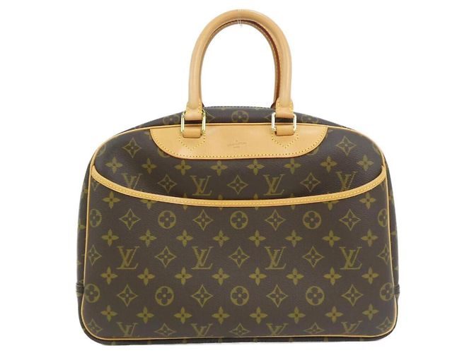 Borsa a mano Bowling Vanity Monogram Louis Vuitton Marrone